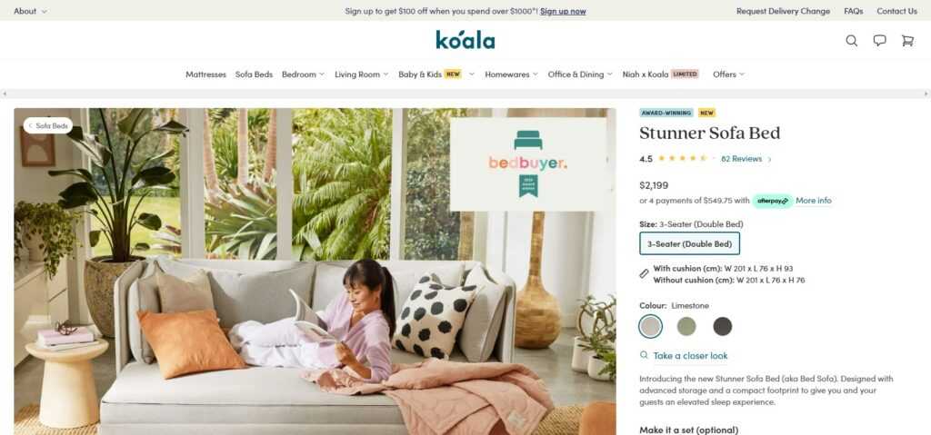 Koala Stunner (Best Sofa Bed Australia)