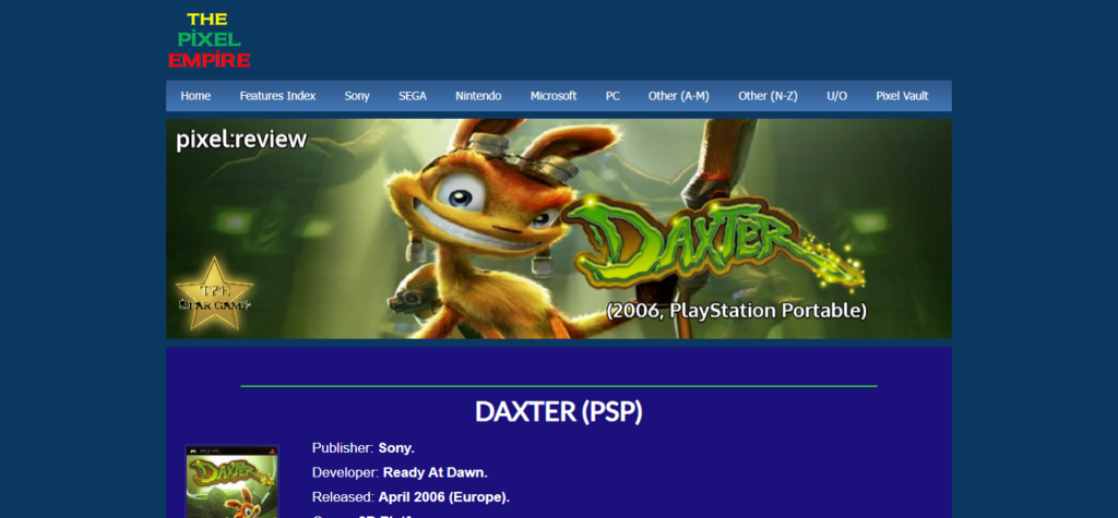 Daxter (Best PSP Platformers of All Time)