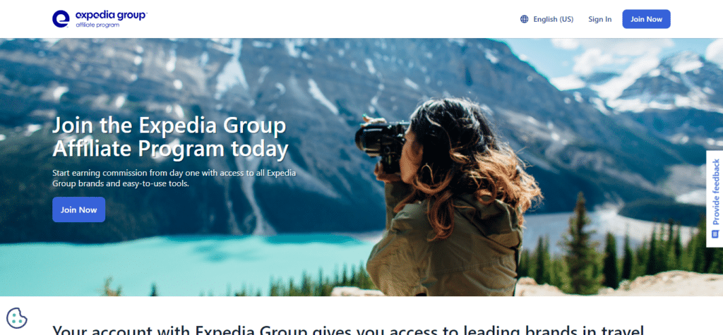 Expedia (Best Affiliate Program In USA)