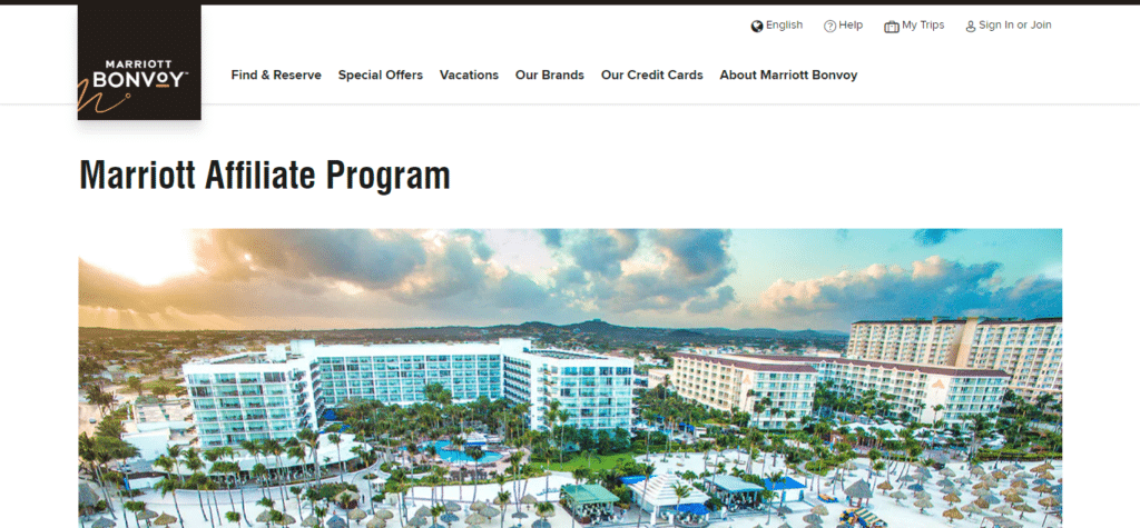 Marriott (Best Affiliate Program In USA)