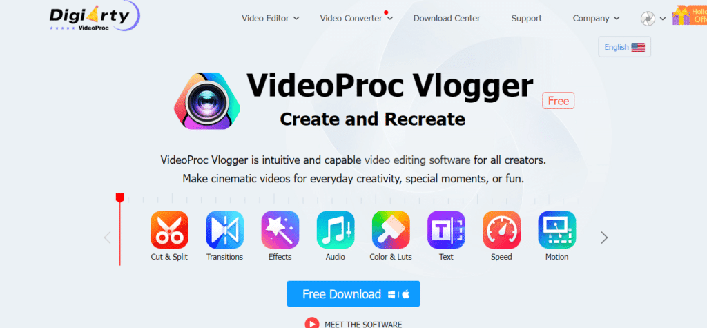 VideoProc Vlogger (Best Free Video Editing Software No Watermark)