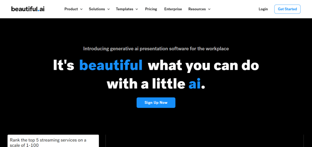 Beautiful AI (Best Ai Business Plan Generators)