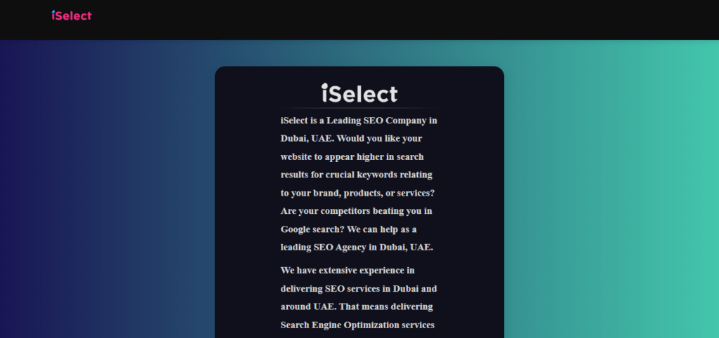 ISELECT