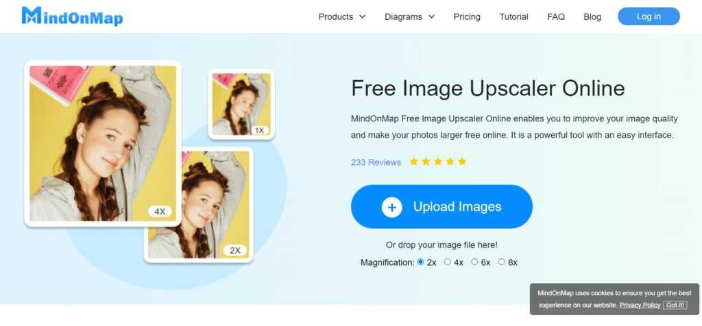 MindOnMap (Best Free AI Image Upscalers)