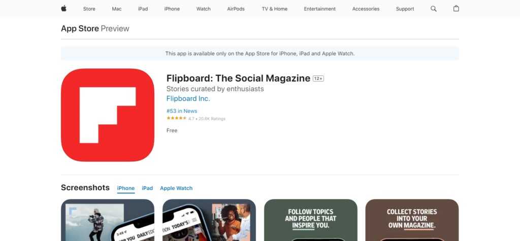 Flipboard (Best AI Apps For Iphone)