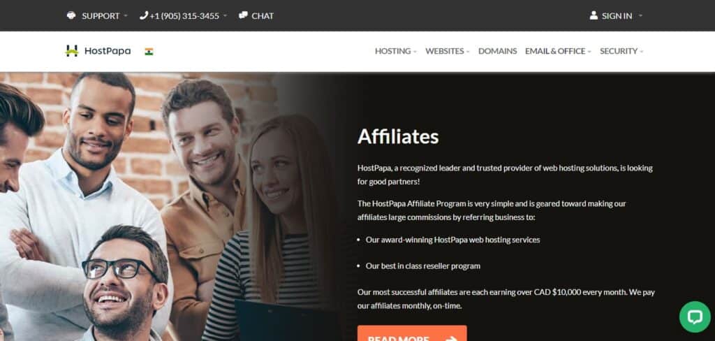 HostPapa WordPress Affiliate