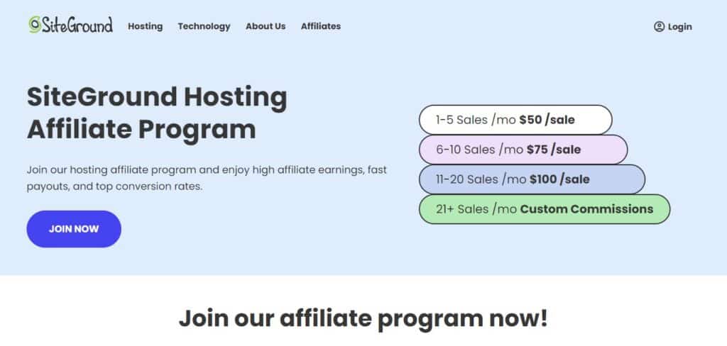 SiteGround Affiliate Program