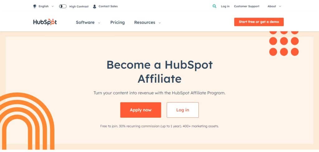 HubSpot Affiliate Program