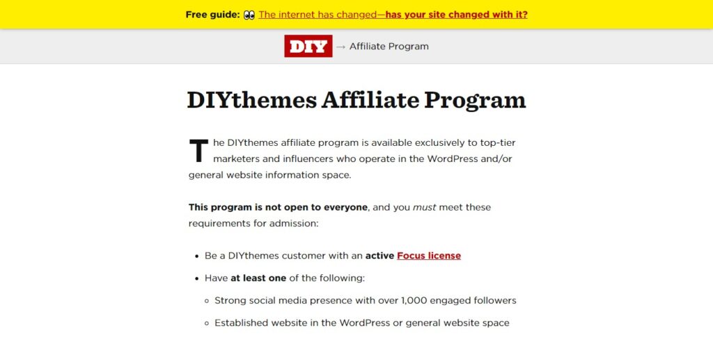 DIYthemes WordPress Affiliate