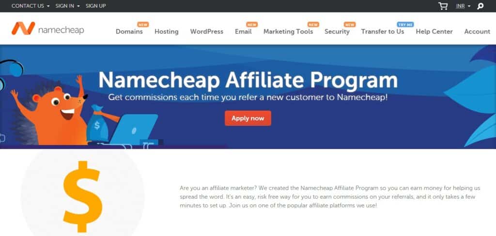 Namecheap Affiliate Program