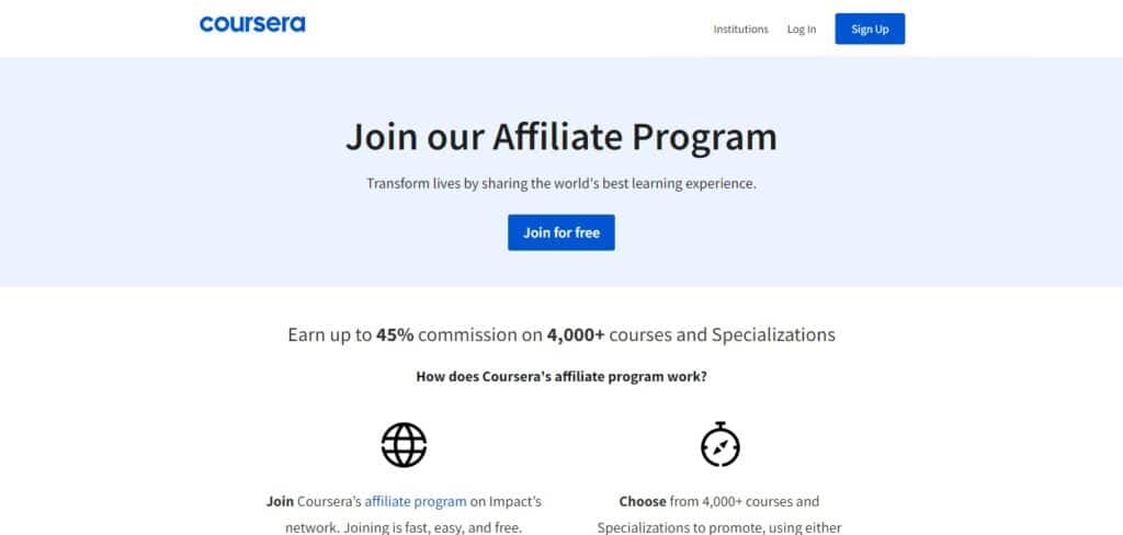 Coursera Affiliate Program