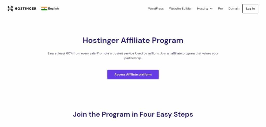 Hostinger Affiliate Program