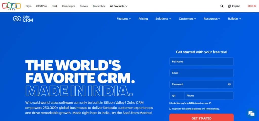 Zoho CRM