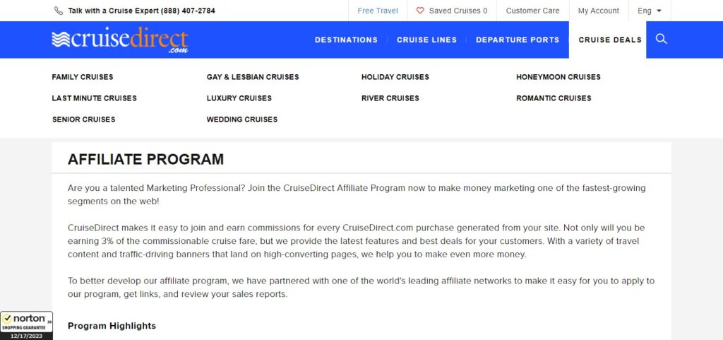CruiseDirect Affiliate Program