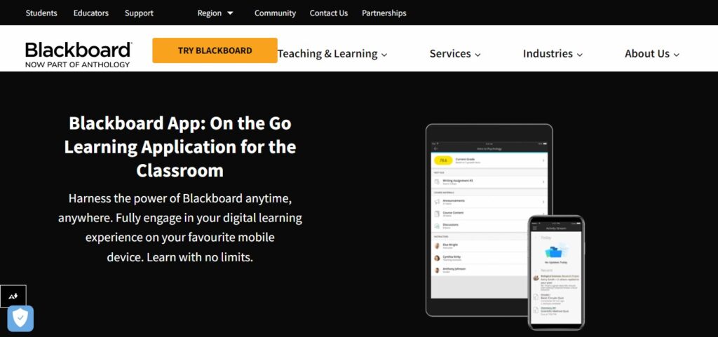 Blackboard app