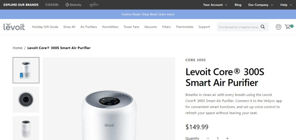 Levoit Core 300S Air Purifier