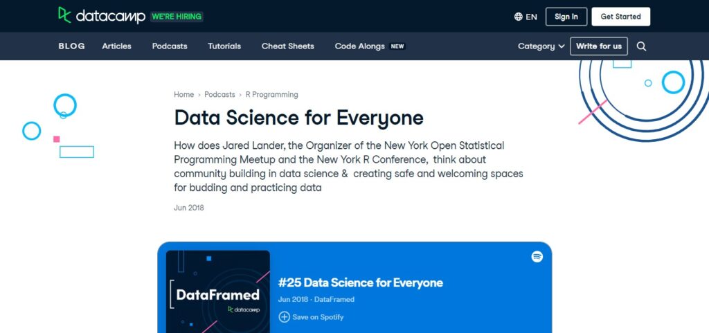 Data Science for Everyone (DataCamp)