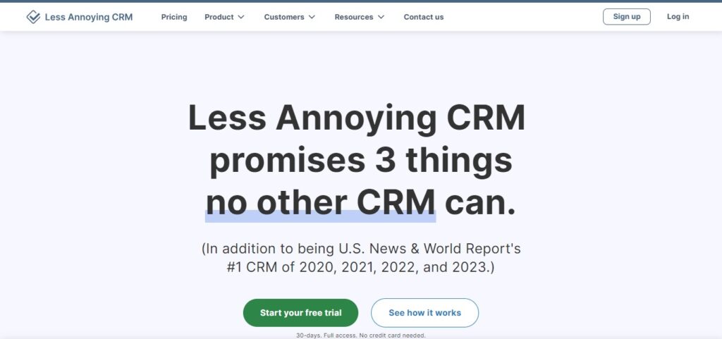 Less Annoying CRM