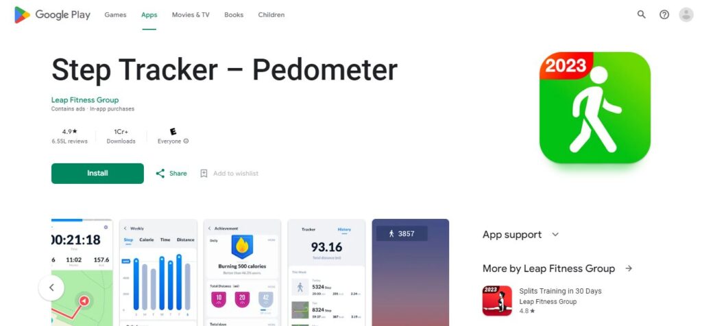 9. Step Tracker - Pedometer