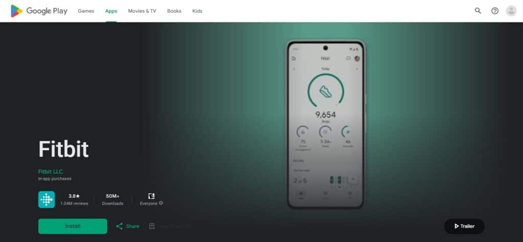 24. Fitbit (Best Gym App For Android)
