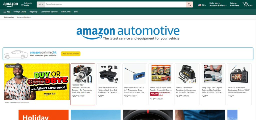 Amazon Associates Auto Parts and Accessories