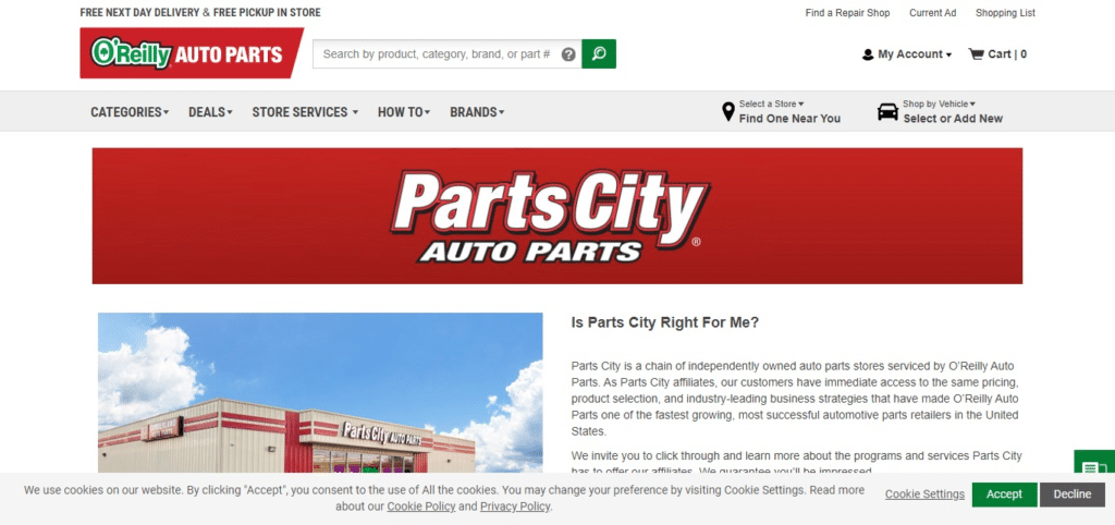 O'Reilly Auto Parts Affiliate Program