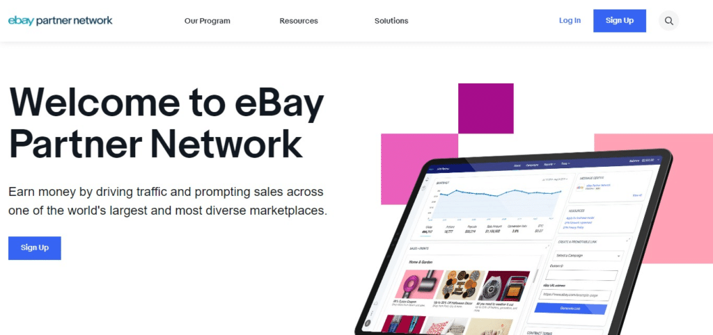 eBay Motors Partner Network (Best Car Affiliates Programs In USA)