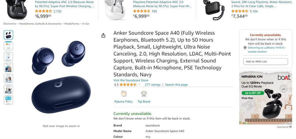 Anker Soundcore Space A40