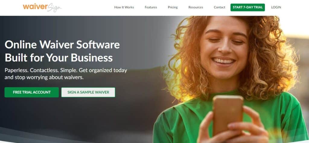 5. WaiverSign (Best Online Waiver Software for Small Businesses)