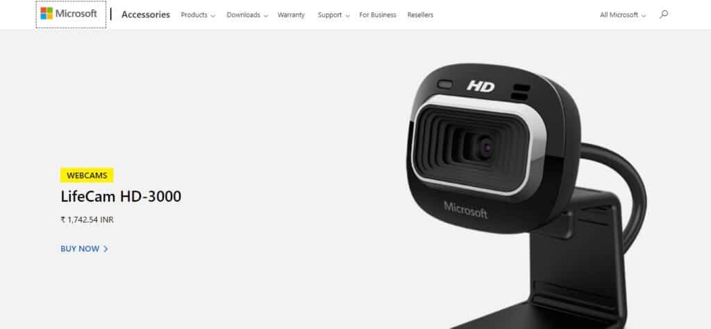 2. Microsoft LifeCam HD-3000