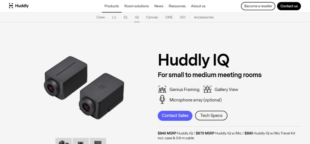 14. Huddly IQ AI-Powered Conference Camera