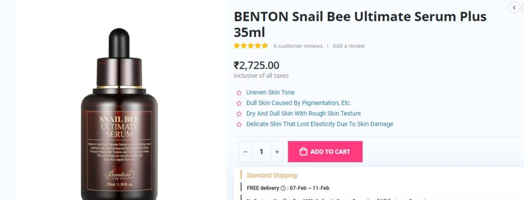 Benton Snail Bee Ultimate Serum