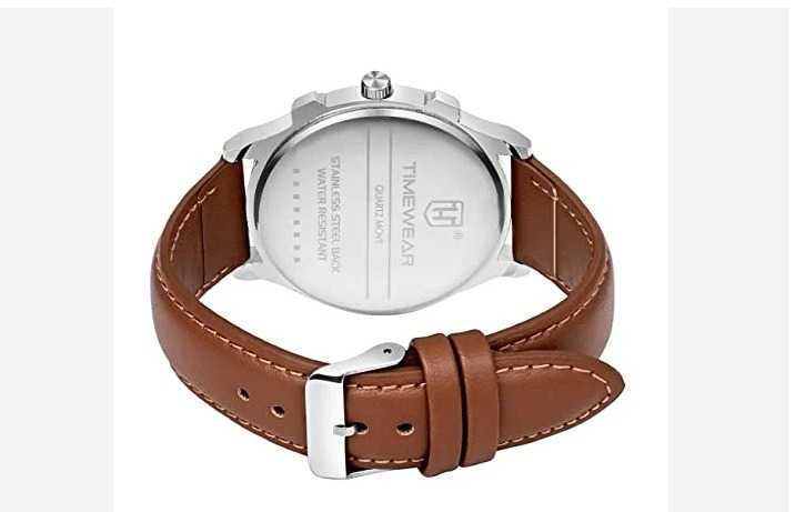 TIMEWEAR Analog New Track Leather Strap Watch for Men