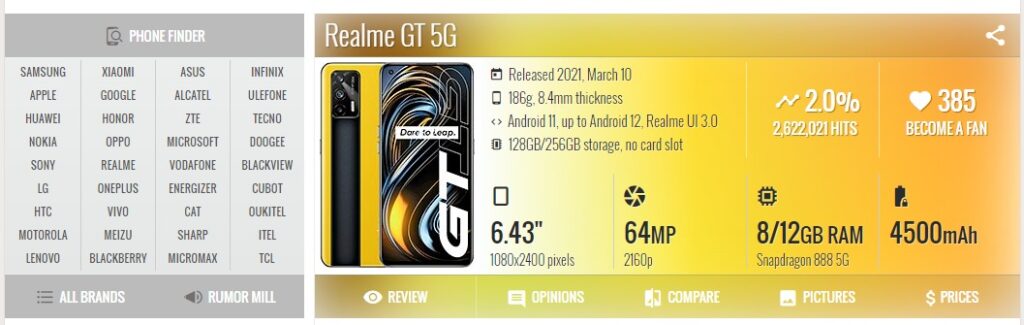 Realme GT 5G