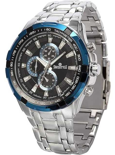 SWISSTYLE Two Tone Chrono Look Analog Stainless Steel Watch-SS-GR6612 For Men