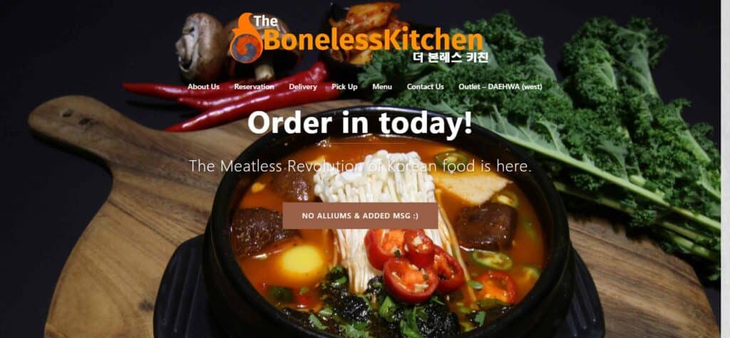 11. The Boneless Kitchen (Best Vegetarian Restaurant Singapore)