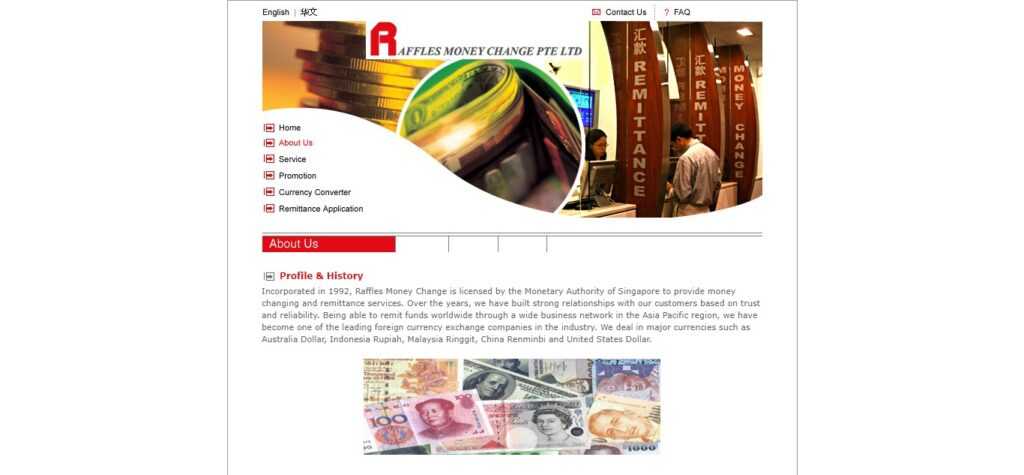 1. Raffles Money Change (Best Money Changer Singapore)