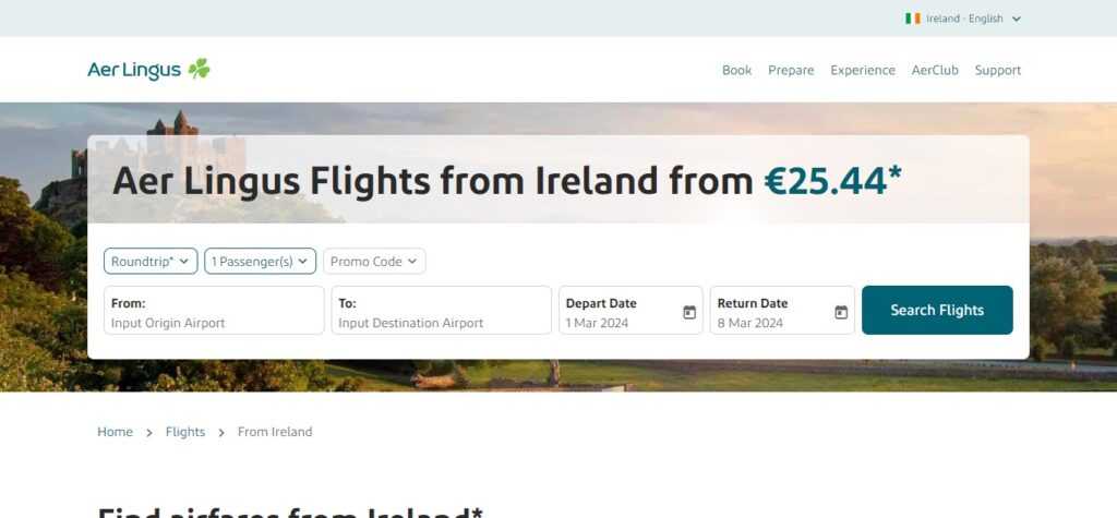 16. Aer Lingus (Ireland)