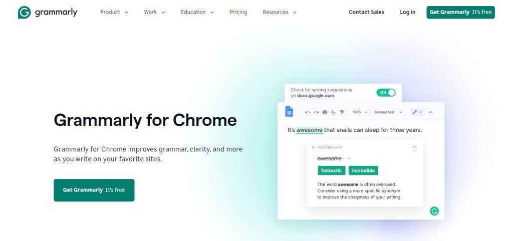 Grammarly For Chrome