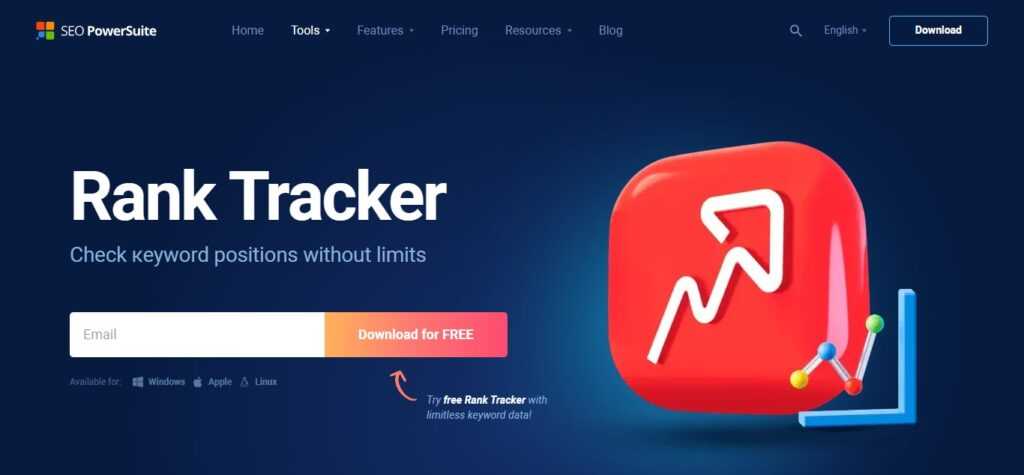 10. Rank Tracker by Link-Assistant (Best Keyword Competitor Analysis Tool)