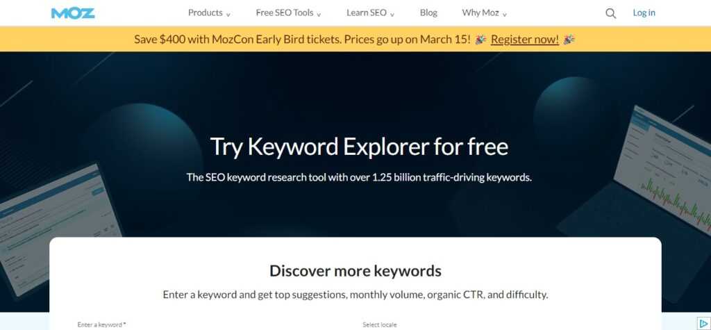 4. Moz Keyword Explorer