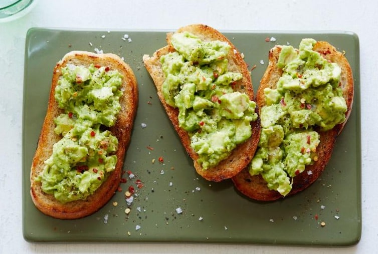 1. Whole grain toast with avocado (Best Food To Eat Before Drinking)