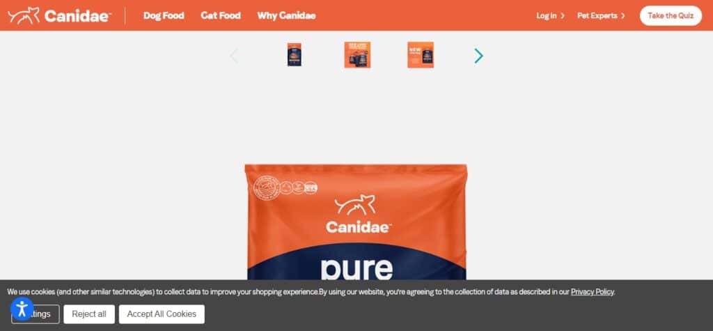 9. Canidae Grain-Free PURE Limited Ingredient Diet Salmon & Sweet Potato Recipe