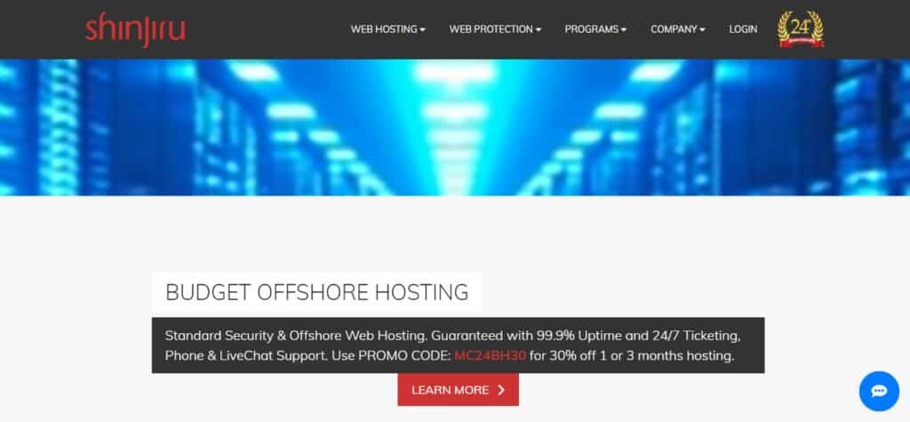 1. Shinjiru (Best Offshore Dedicated Hosting Providers)