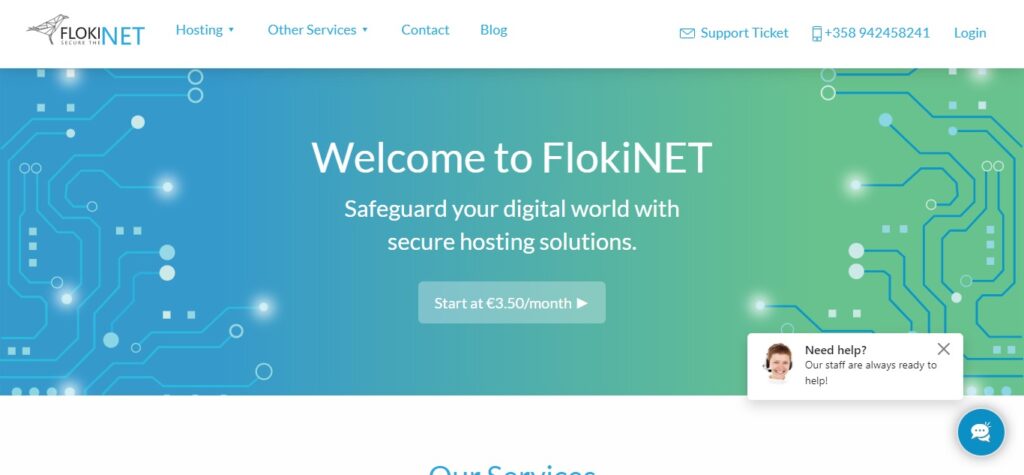 5. FlokiNET (Best Offshore Dedicated Hosting Providers)