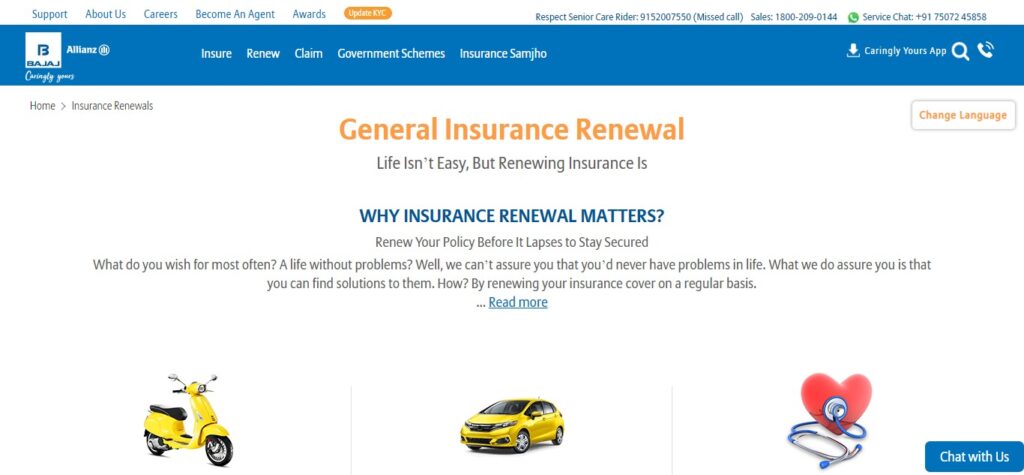 5. Bajaj Allianz General Insurance (Best Medical Insurance In India For Family)