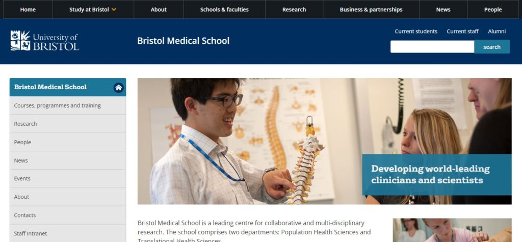 10. University of Bristol Medical School (Best Medical Schools In The Uk)