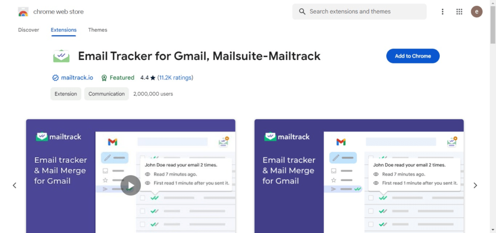 Email Tracker for Gmail – Mailtrack