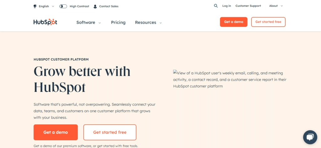 HubSpot (Best Software For Real Estate Agents)