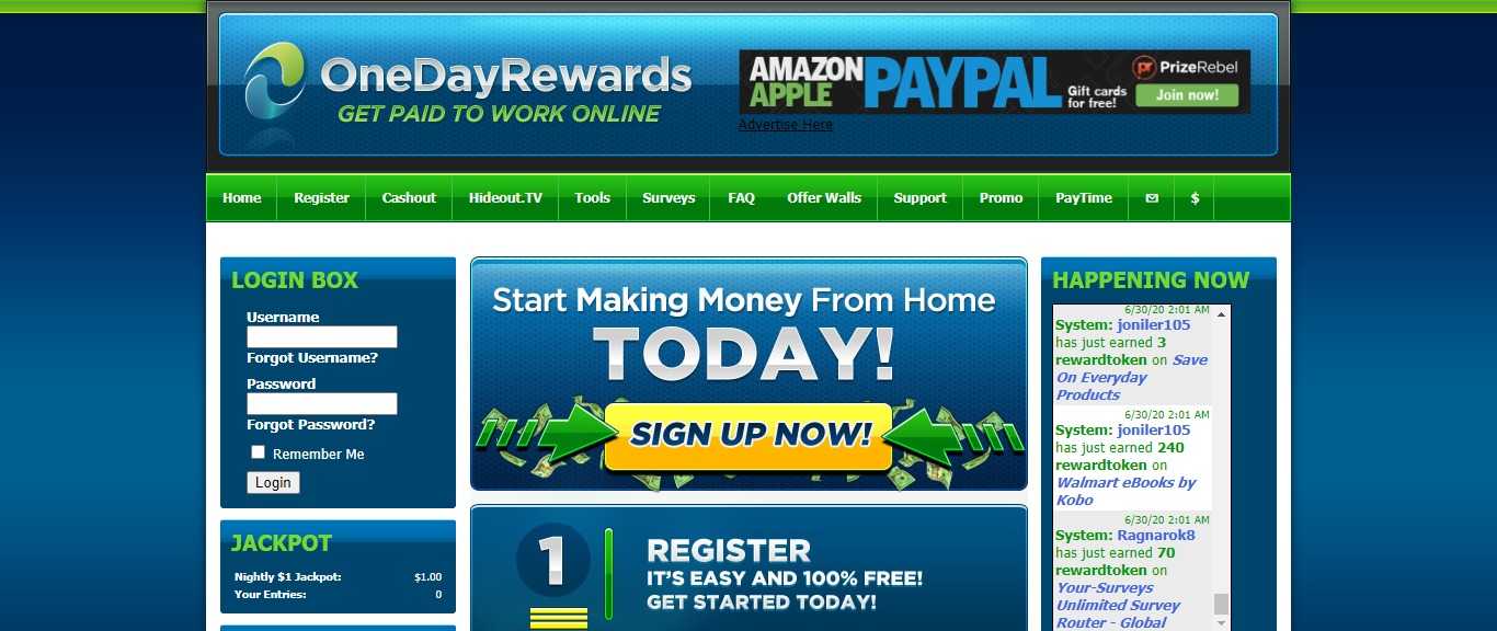 Onedayrewards.com Website Review: Get Paid For Completing Task